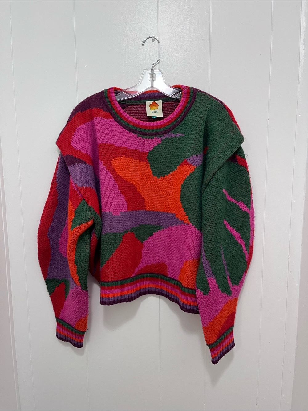 Farm Rio Boxy Shoulder Sweater